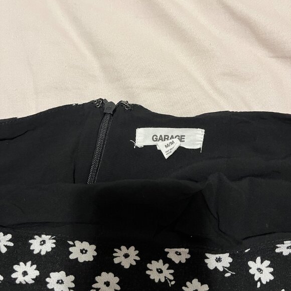 Garage Black & White Floral Skirt - Picture 2 of 3